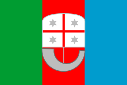 de vlag van Ligurië