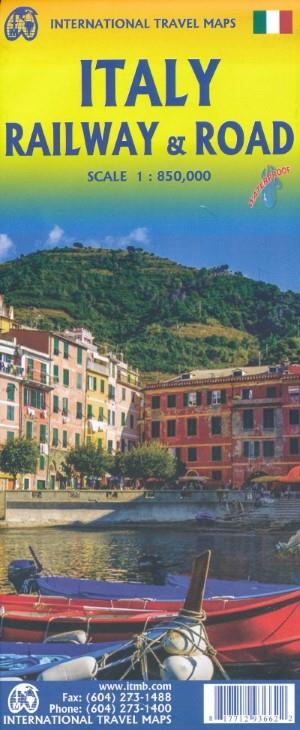 Wegenkaart – landkaart – Spoorwegenkaart Italië | ITMB