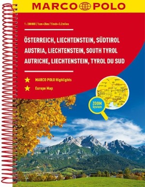 Wegenatlas Oostenrijk, Liechtenstein, Zuid Tirol (Italie) | Marco Polo