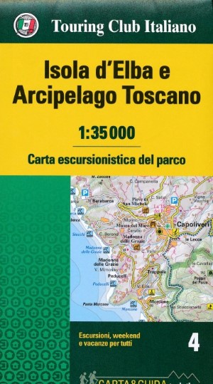 Wandelkaart 4 Carta-guida Isola d’Elba – Archipelago Toscano | Touring Club Italiano