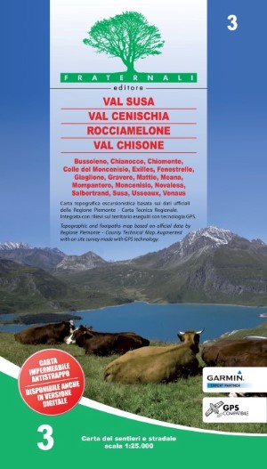 Wandelkaart 03 Val Susa – Val Cenischia | Fraternali Editore