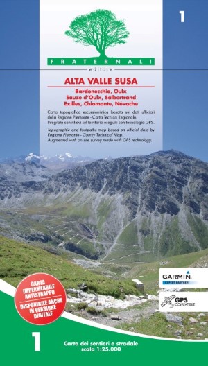 Wandelkaart 01 Alta Valle Susa | Fraternali Editore