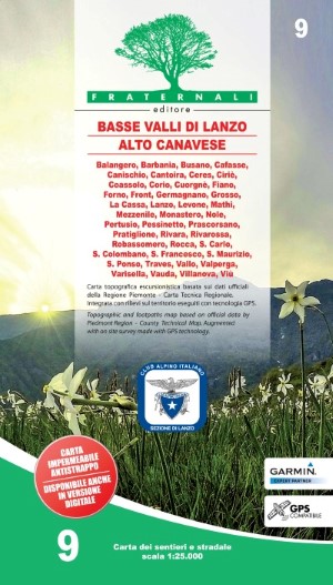 Wandelkaart 09 Basse Valli di Lanzo – Alto Canavese – la Mandria | Fraternali Editore
