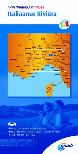 Wegenkaart – landkaart 5 Italiaanse Rivièra | ANWB Media
