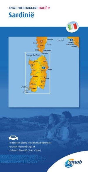 Wegenkaart – landkaart 9 Sardinië | ANWB Media