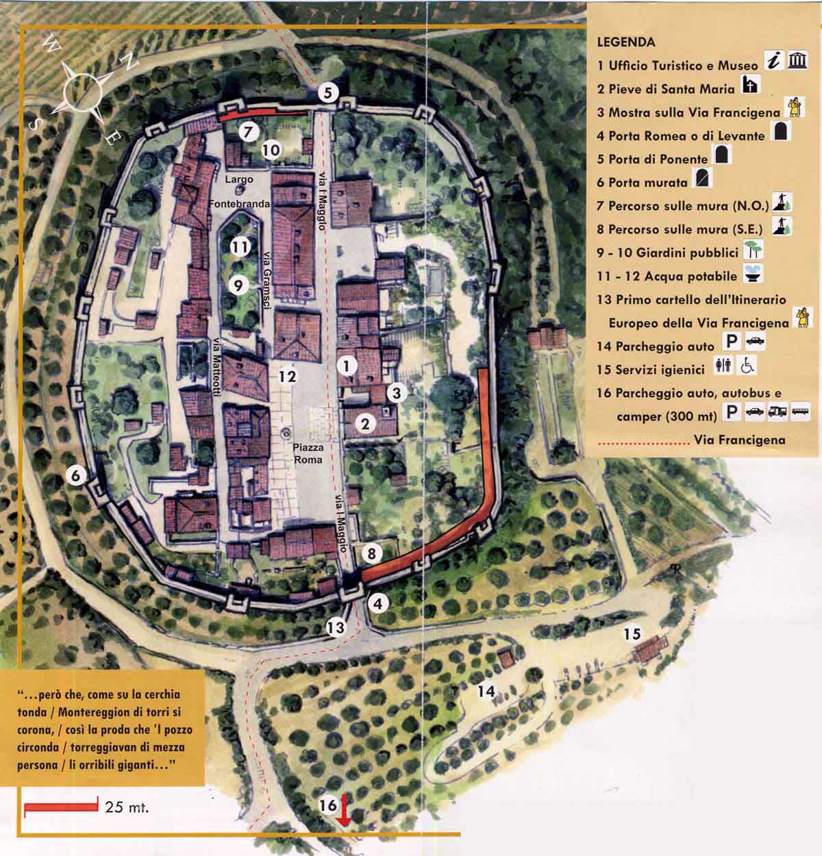 plattegrond Monteriggioni